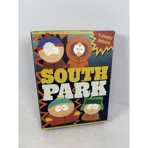 South Park Men's Graphic Tee with VHS Style Box Package Size Small